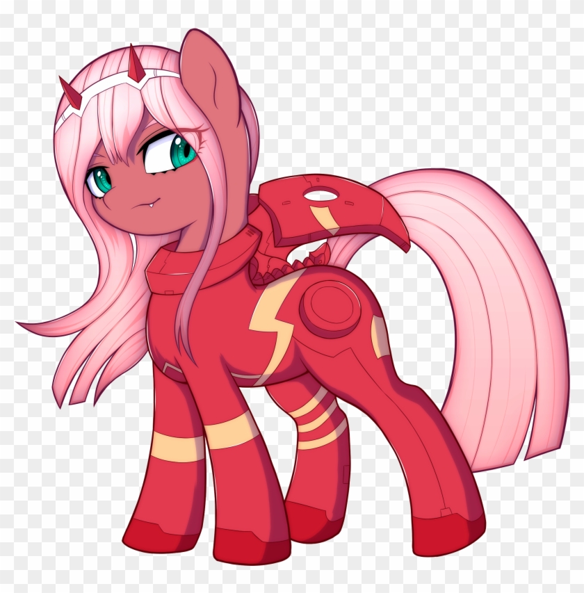 Kas92, Bodysuit, Darling In The Franxx, Devil Horns - Darling In The Franxx My Little Pony Clipart
