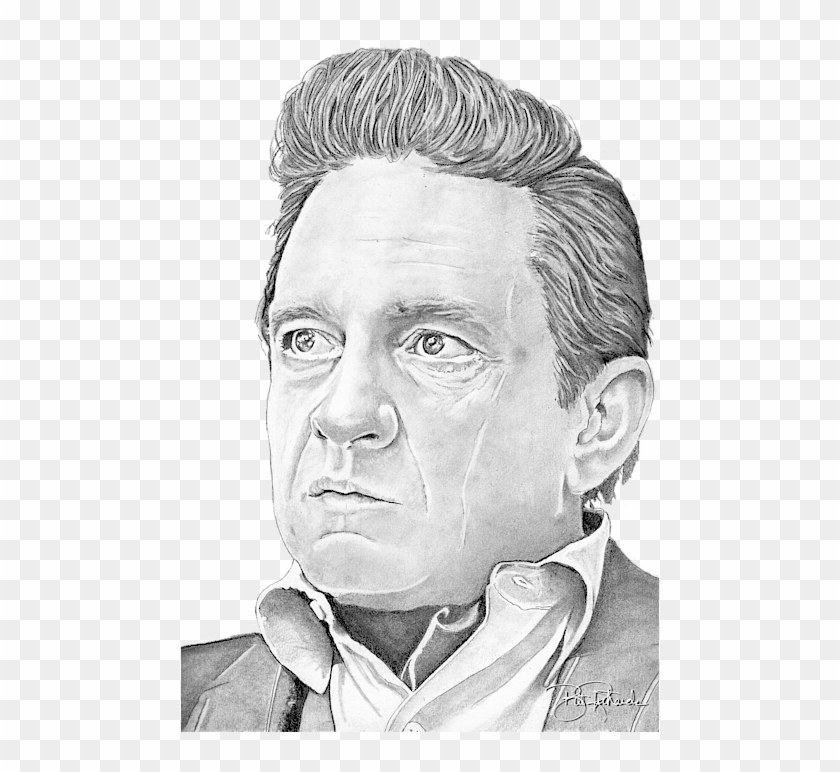 Click And Drag To Re-position The Image, If Desired - Johnny Cash Drawing Transparent Clipart #5214267