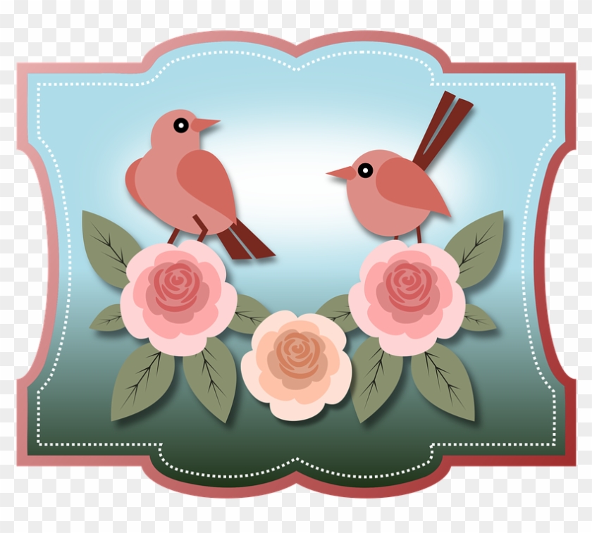 Birds, Animals, Roses, Flowers, Floral, Vintage, Old - Entregue Todas As Suas Preocupações A Deus Pois Ele Clipart #5214379