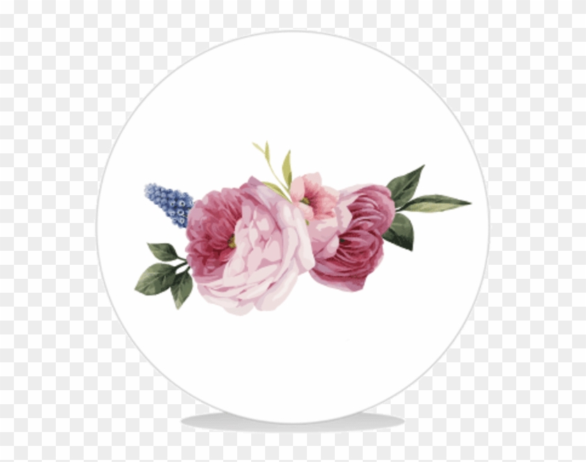 Sluitsticker Vintage Flower Diy - Common Peony Clipart
