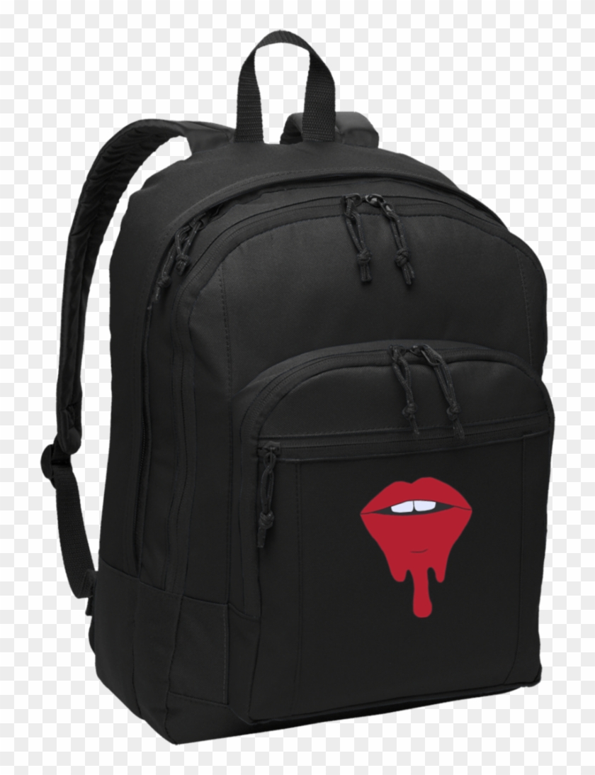 Cool Dripping Lips Basic Backpack For On The Go Lips - Zaino Scuole Medie Eastpak Clipart