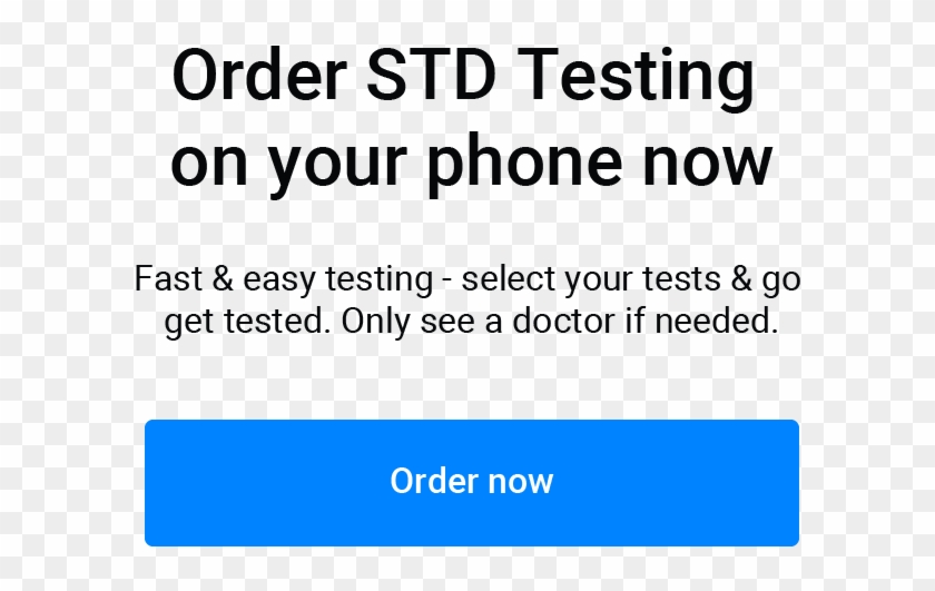 Blog Cta Order Std Testing - Chlamydia Gonorrhea Clipart #5214895