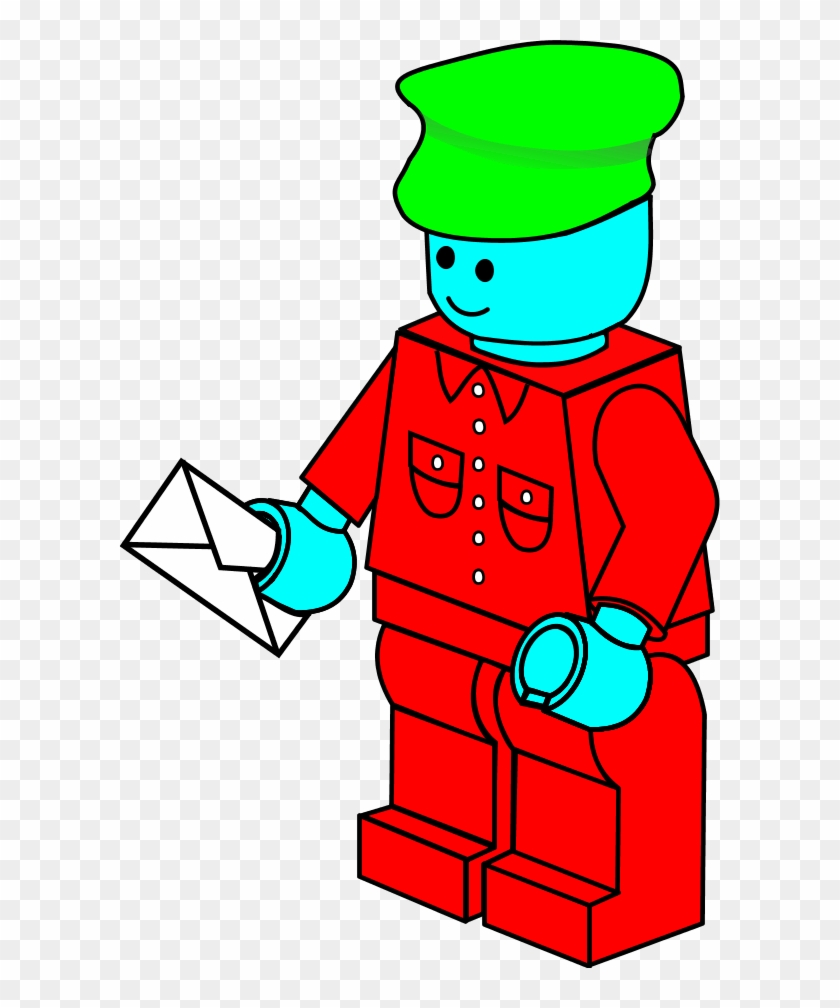 Lego Town Postman Clipart