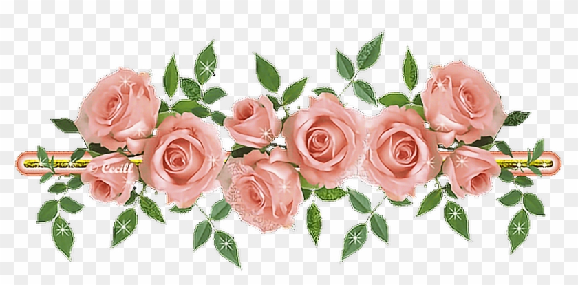 #flower #flores #flowers #flores #palo #stick #corona - Transparent Flower Border Gif Clipart