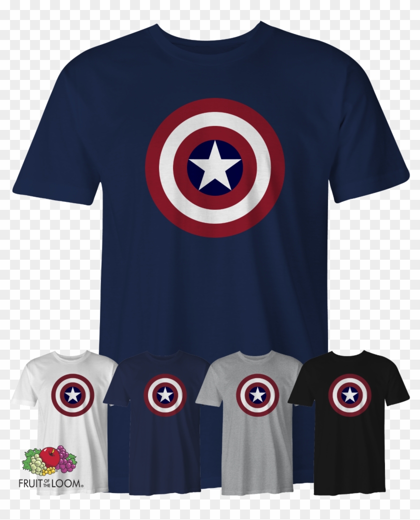 Captain America Mens Adults T Shirt Marvel Comics Super - Tricou Captain America Clipart
