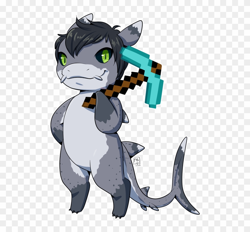 Minecraft Sharks ~ - Cartoon Clipart