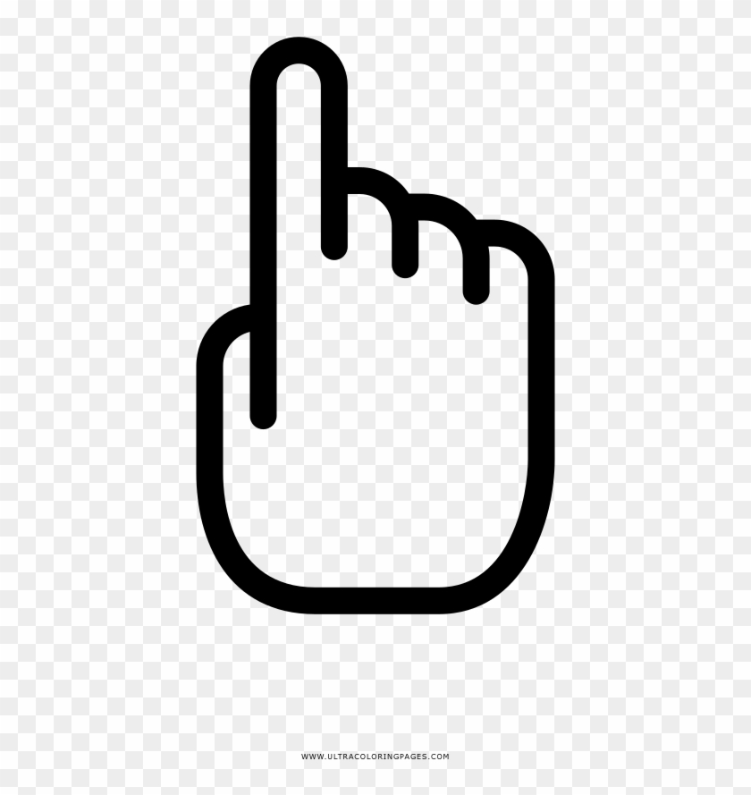 Index Finger Coloring Page - Указательный Палец Рисунок Clipart