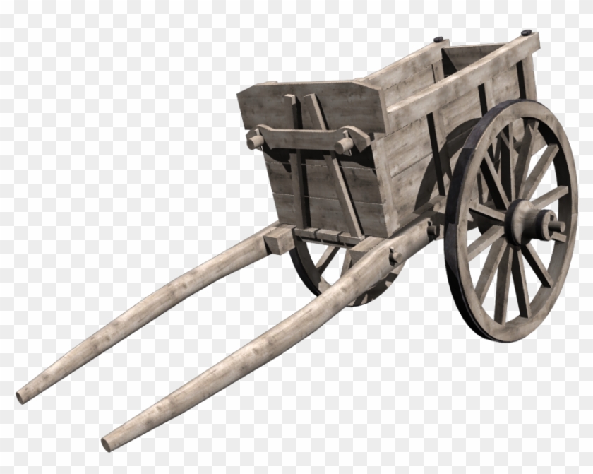 Pirate Cannon 3d Model - Old Wheelbarrow Png Clipart #5216340