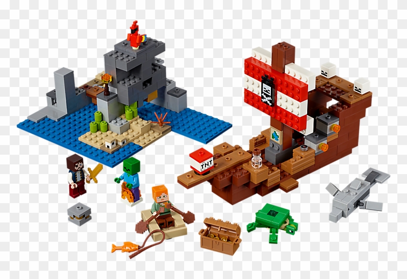 The Pirate Ship Adventure - Lego Minecraft Pirate Ship Clipart