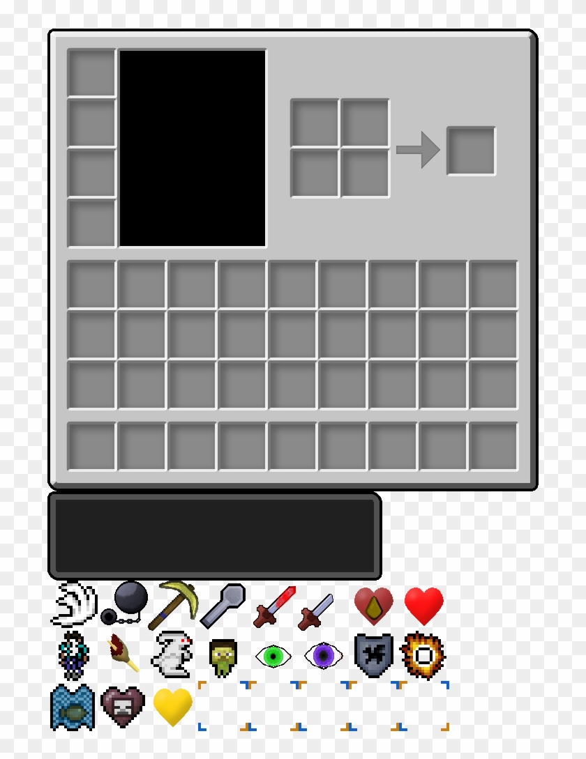 Minecraft Inventory Png Clipart Pikpng