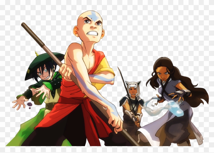 900 X 625 - Avatar The Last Airbender Characters Png Clipart