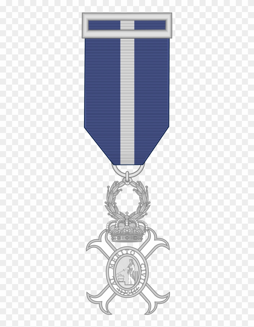 Silver Cross Of The Spanish Order Of The Civil Merit - Emblem Clipart