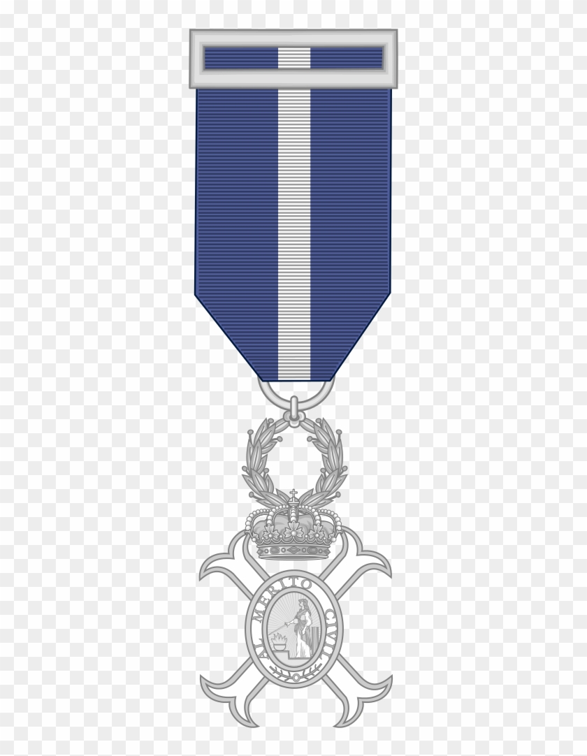 Silver Cross Of The Spanish Order Of The Civil Merit - Emblem Clipart