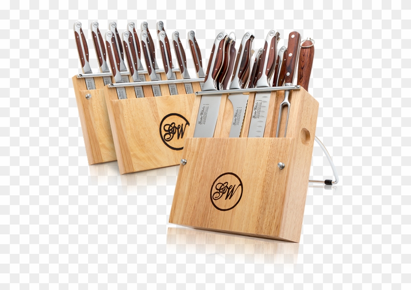 26 Piece Chef Knife Block Set - Steak Knife Clipart #5216935