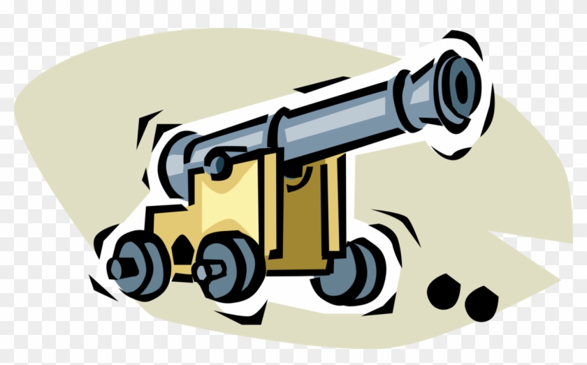 Artillery Weapon Image Illustration Of Fires Ball - Cannon Clipart #5217090