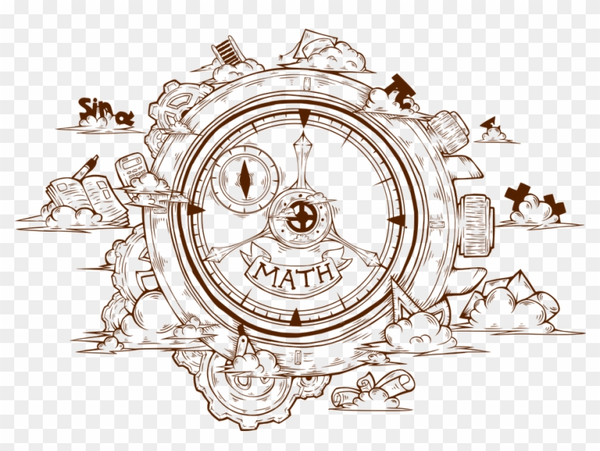Fantasy Clock Watch Steampunk Dream Surreal Time - Circle Clipart #5217160