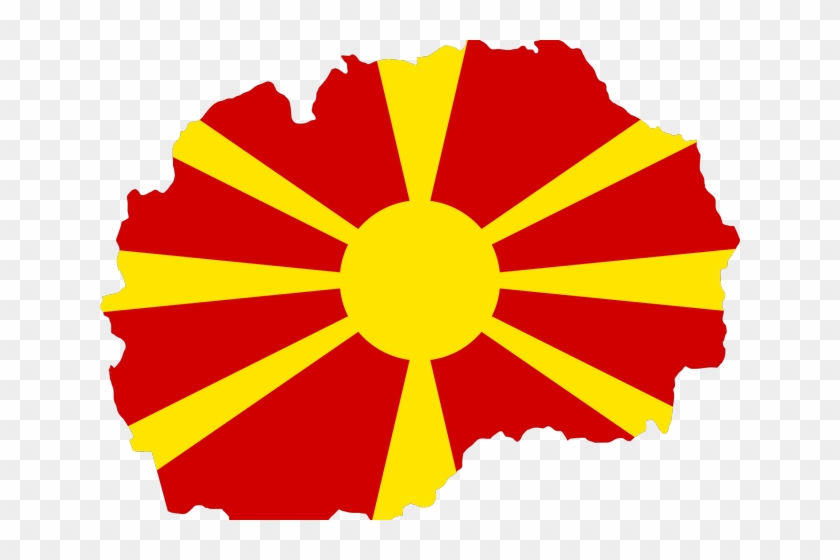 Macedonia Clipart Png - Macedonia Flag Map Transparent Png
