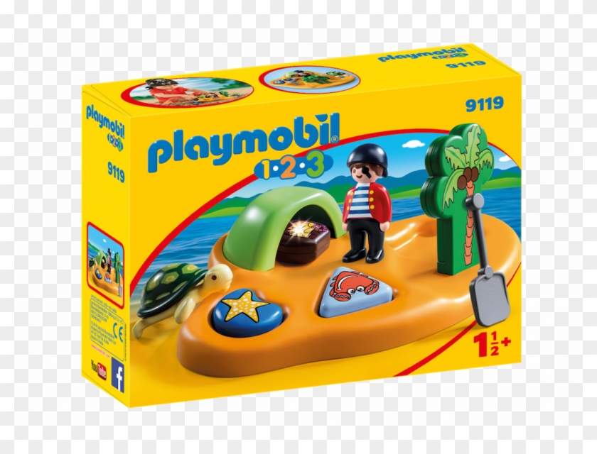 Pirate Ship - Playmobil 123 Pirate Island Clipart #5217226