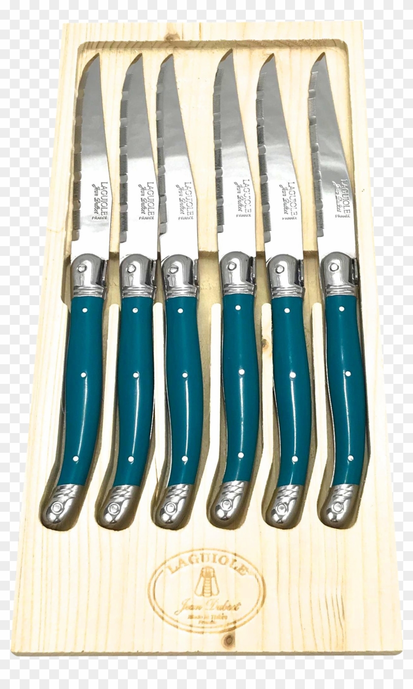 Jean Dubost Laguiole Steak Knives, Set Of 6 On Chairish - Hunting Knife Clipart