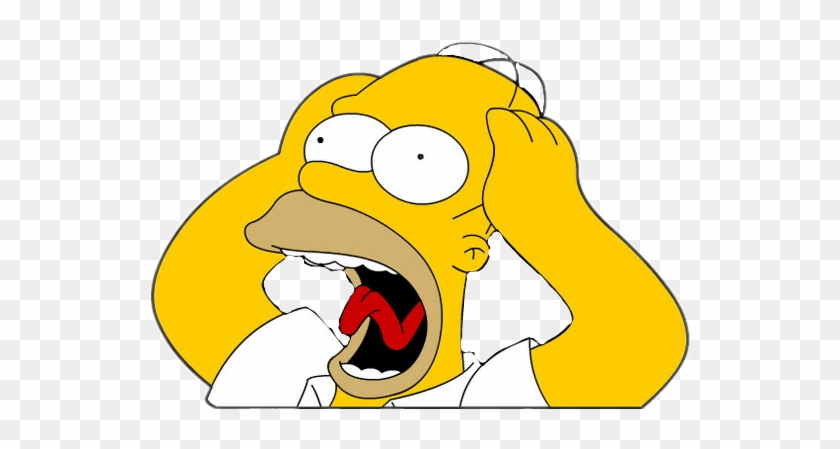 #homer #simpson #doh - Homer Simpson Scream Png Clipart