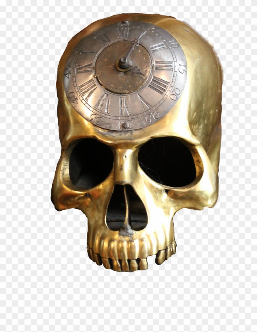 #skull #steampunk #clock #metal - Steampunk Hearse With Skulls Clipart