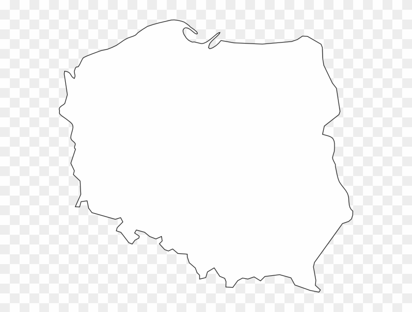 Black Line Master Polish Map Svg Clip Arts 600 X 558 - Poland Map Png Transparent Png