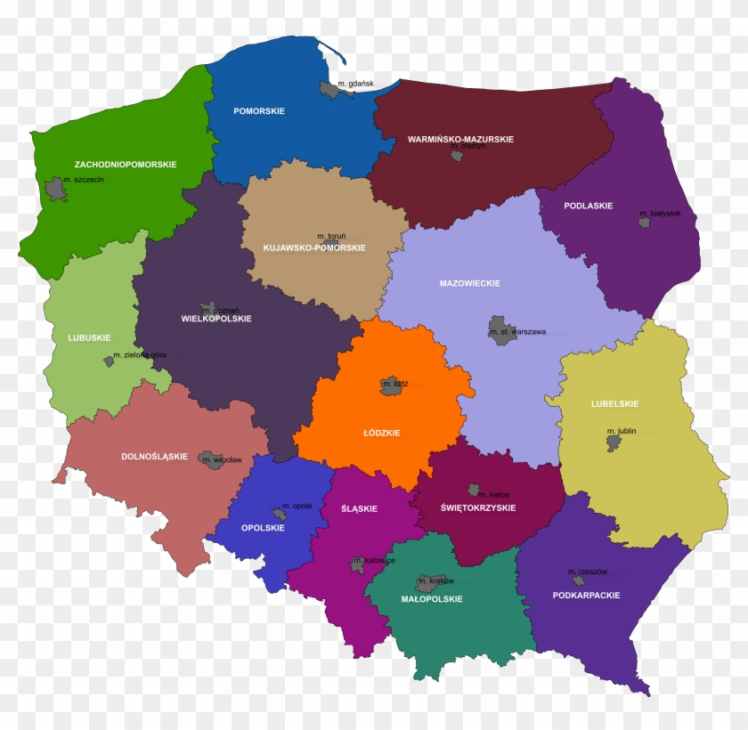 This Free Icons Png Design Of Poland, Voivodeship - Population Density Map Of Poland Clipart