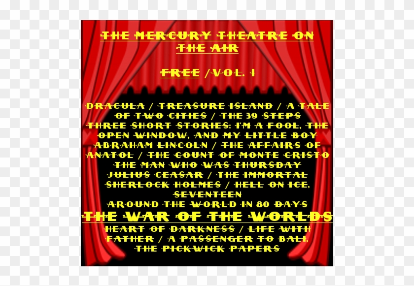The Mercury Theatre On The Air Vol - Poster Clipart #5217845