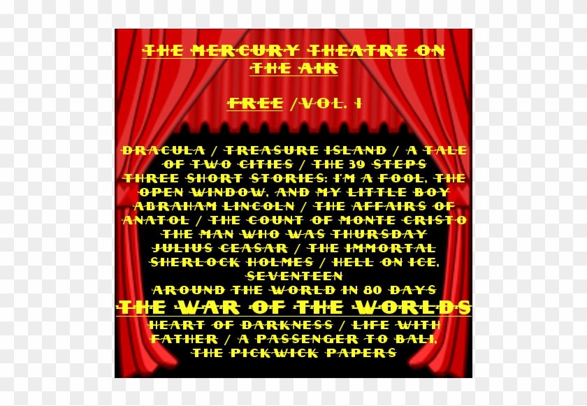 The Mercury Theatre On The Air Vol - Poster Clipart