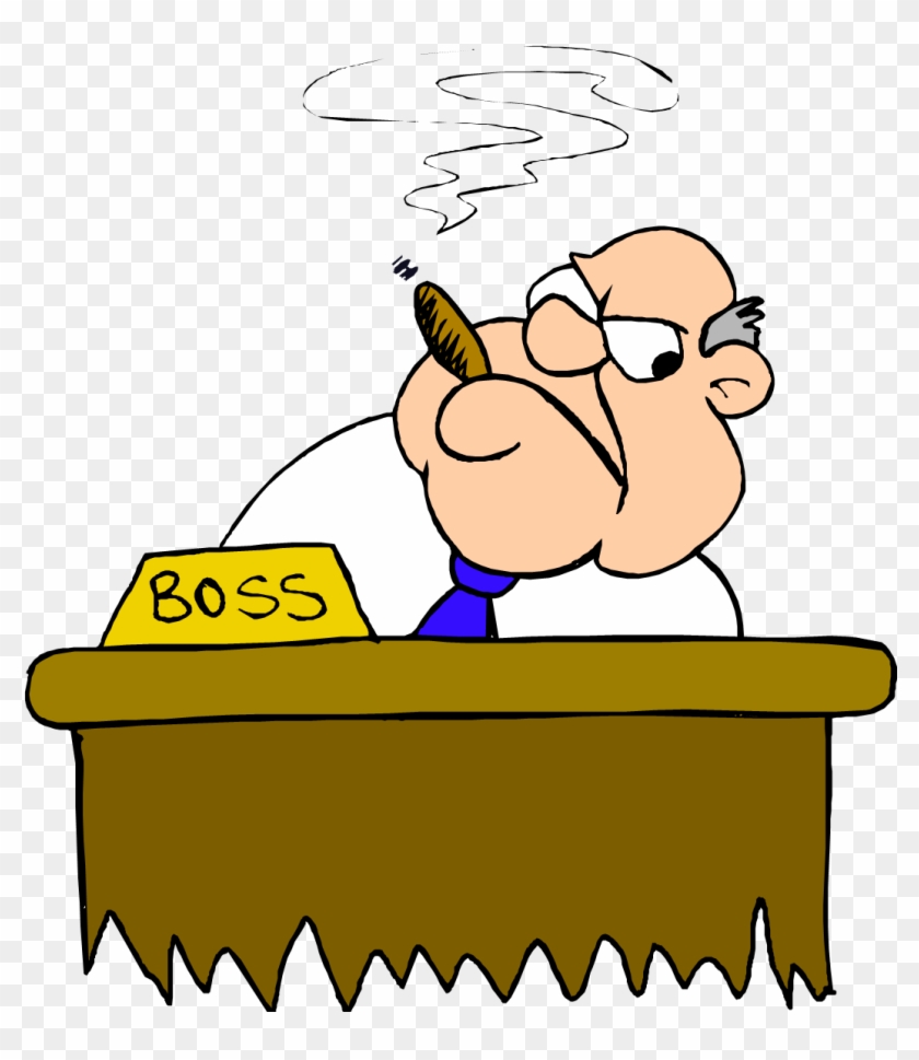 Frustrated Boss - Dark Mood Clipart #5218065