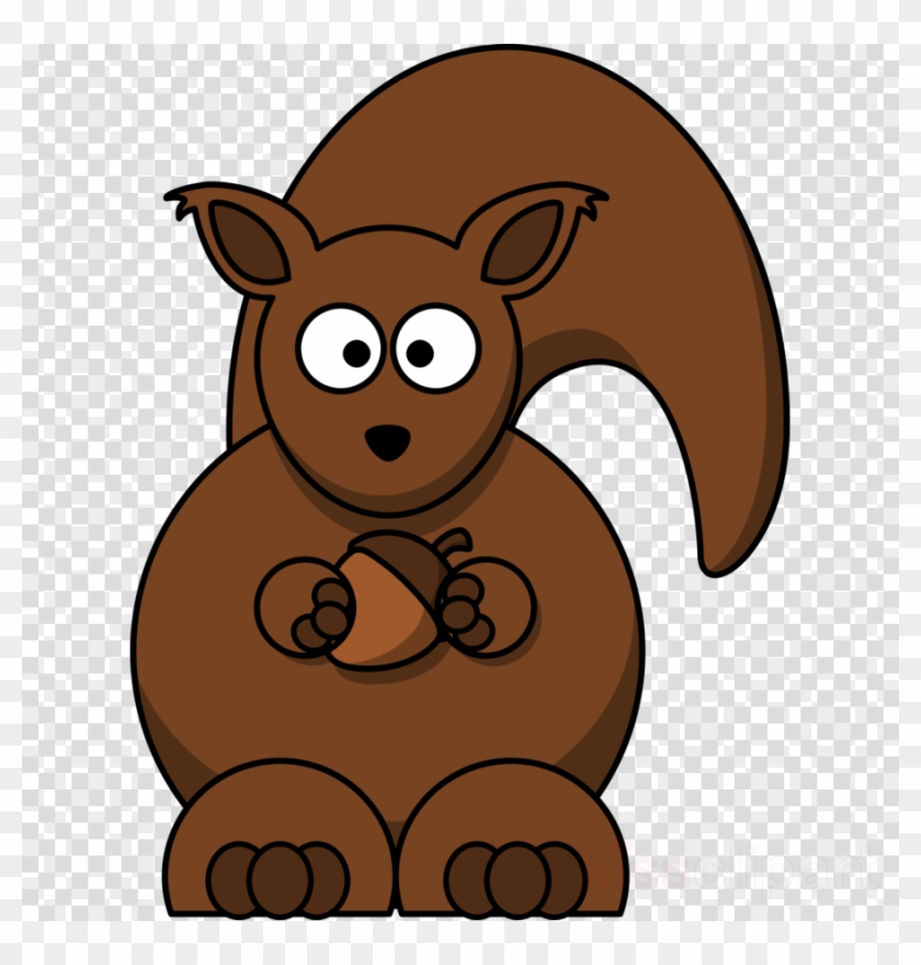 Cartoon Squirrel Clipart Squirrel Chipmunk Rodent - Squirrel Clipart Transparent Background - Png Download #5218091