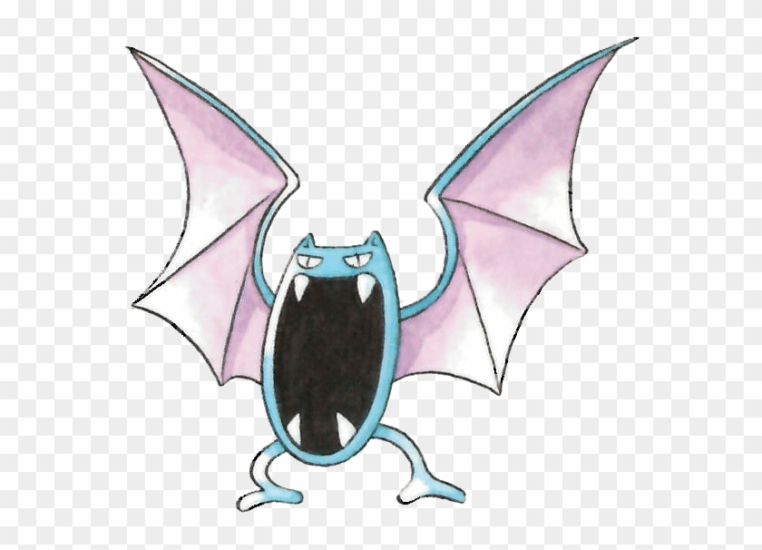 #golbat From The Official Artwork Set For #pokemon - Pokémon Red And Blue Clipart #5218281