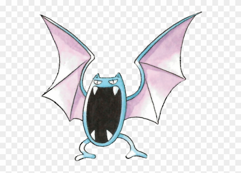 #golbat From The Official Artwork Set For #pokemon - Pokémon Red And Blue Clipart