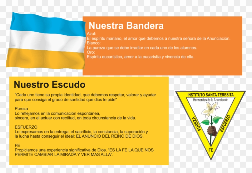 Bandera - Escudo Instituto Santa Teresita Floridablanca Clipart