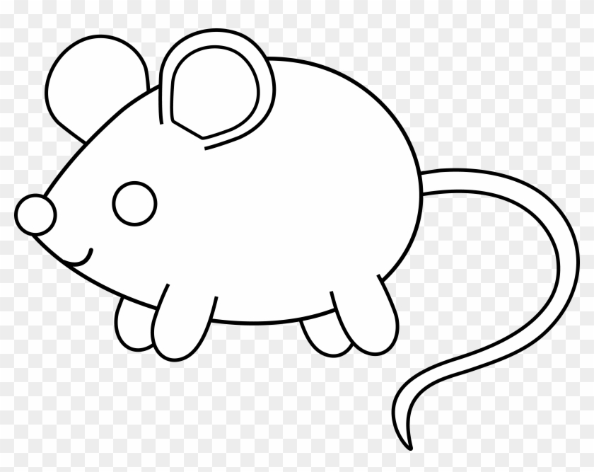 Rodent Clipart - Cute Mouse Coloring Page - Png Download