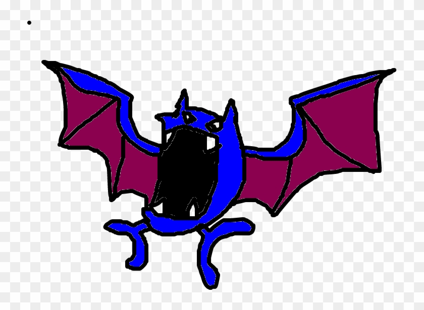 Golbat - Cartoon Clipart #5218434