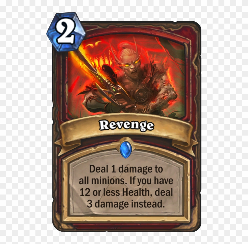 Revenge Card - Dead Man's Hand Hearthstone Clipart #5218791