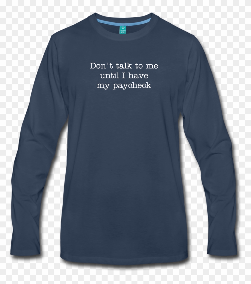 Men's Premium Long Sleeve Paycheck T-shirt - Long-sleeved T-shirt Clipart