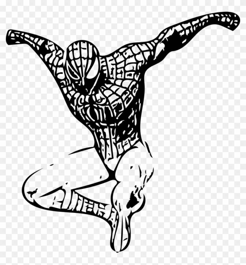 For A Few Years In The 90s, Lara Was The Face Of Video - Spiderman Vector Png Black And White Clipart #5219230