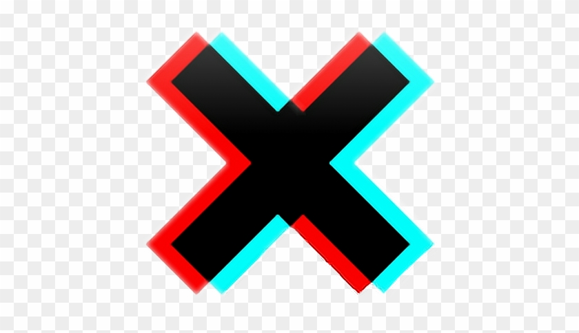 #cruz #edit #equis #lol #tumblr #collage #3d - Red And Blue Glitch Aesthetic Clipart