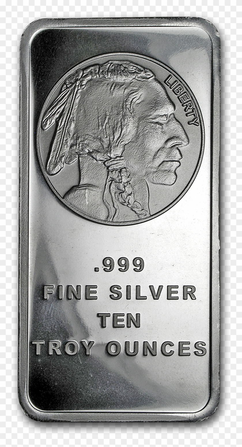 Buy 10 Oz Silver Bar - Silver Clipart #5219521