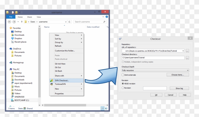 Svn Checkout Example - Windows 7 Clipart