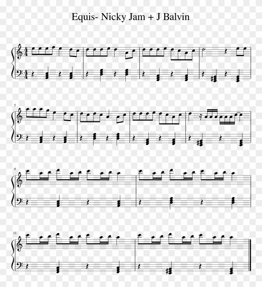 Equis Nicky Jam J Balvin Reconciliation Steven Universe Sheet Music Clipart 5220178 Pikpng