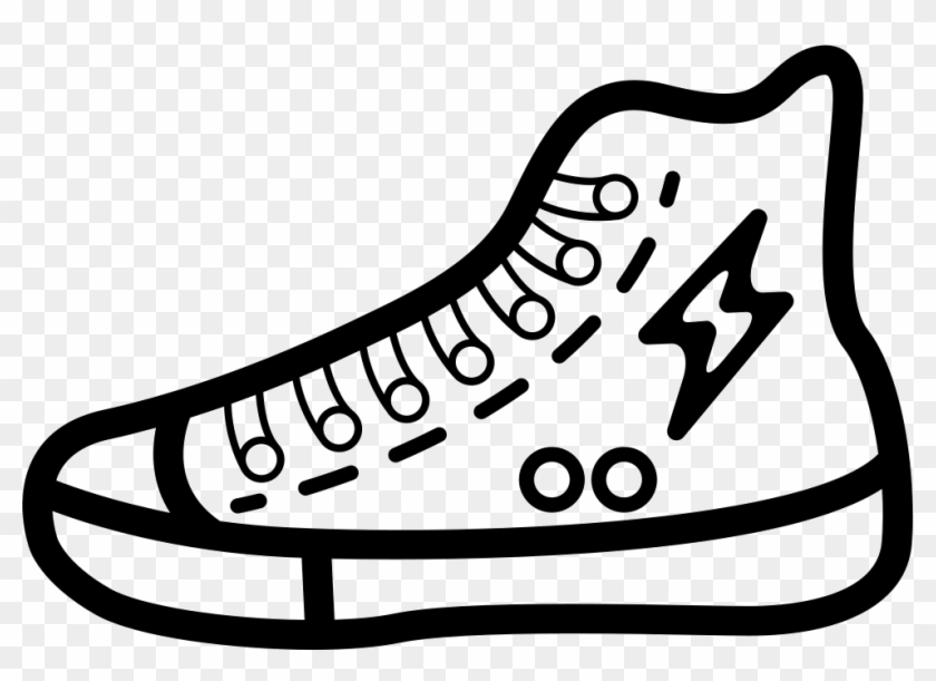 High Cut Sneakers With Bolt Logo Svg Png Icon Free - Sneakers Logo Png Clipart #5220281