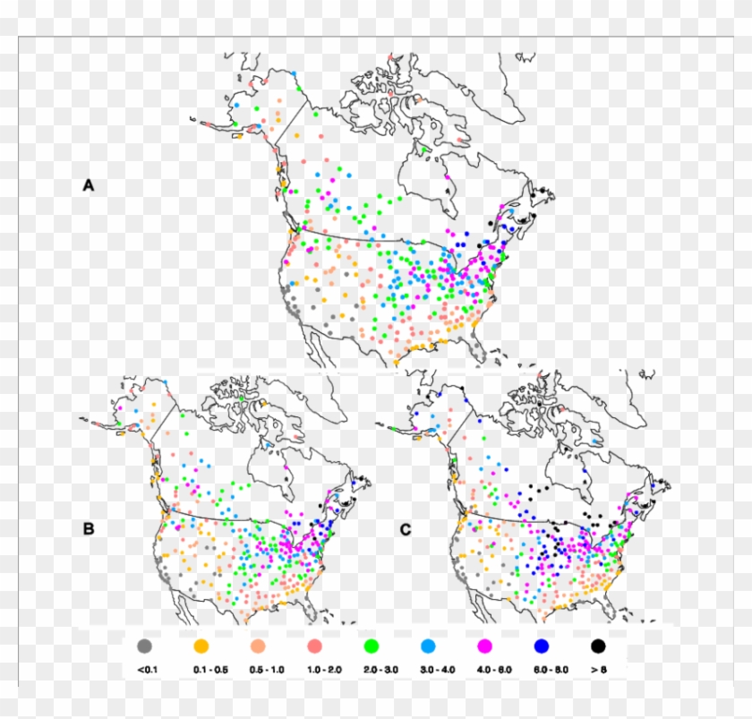 Long-term Mean Annual Frequency Of Freezing Events - Map Clipart #5221373