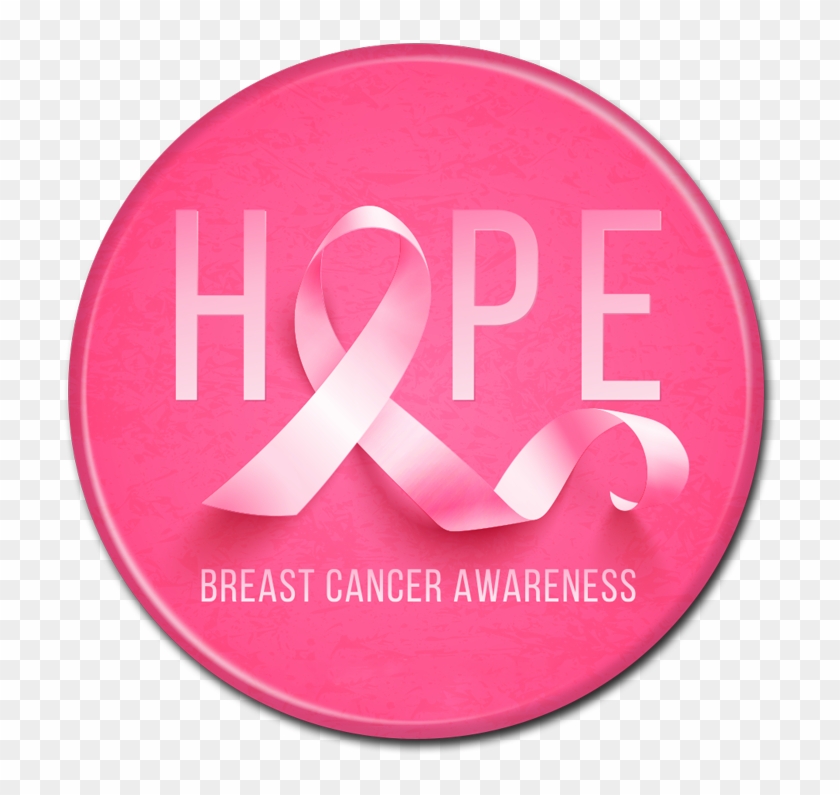 Beat Cancer Button - Breast Cancer Clipart