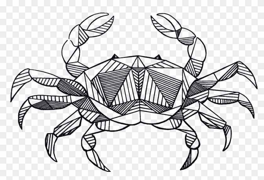 Zodiac Drawing Crab - Cangrejo Cancer Clipart