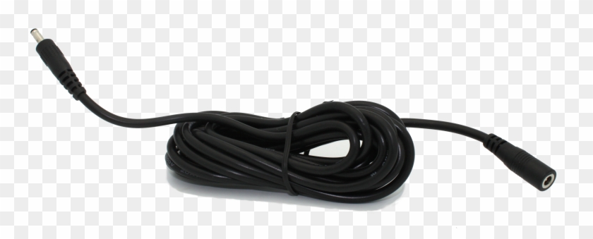 10 Foot Black Power Extension Cable - 5v Dc Power Supply Extension Cable Clipart