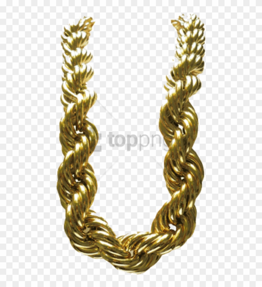Free Png Gold Rope Chain Png Png Image With Transparent - Gold Rope Chain Psd Clipart
