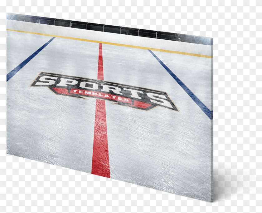 Present Logos On A Hockey Rink - Poster Clipart #5221797
